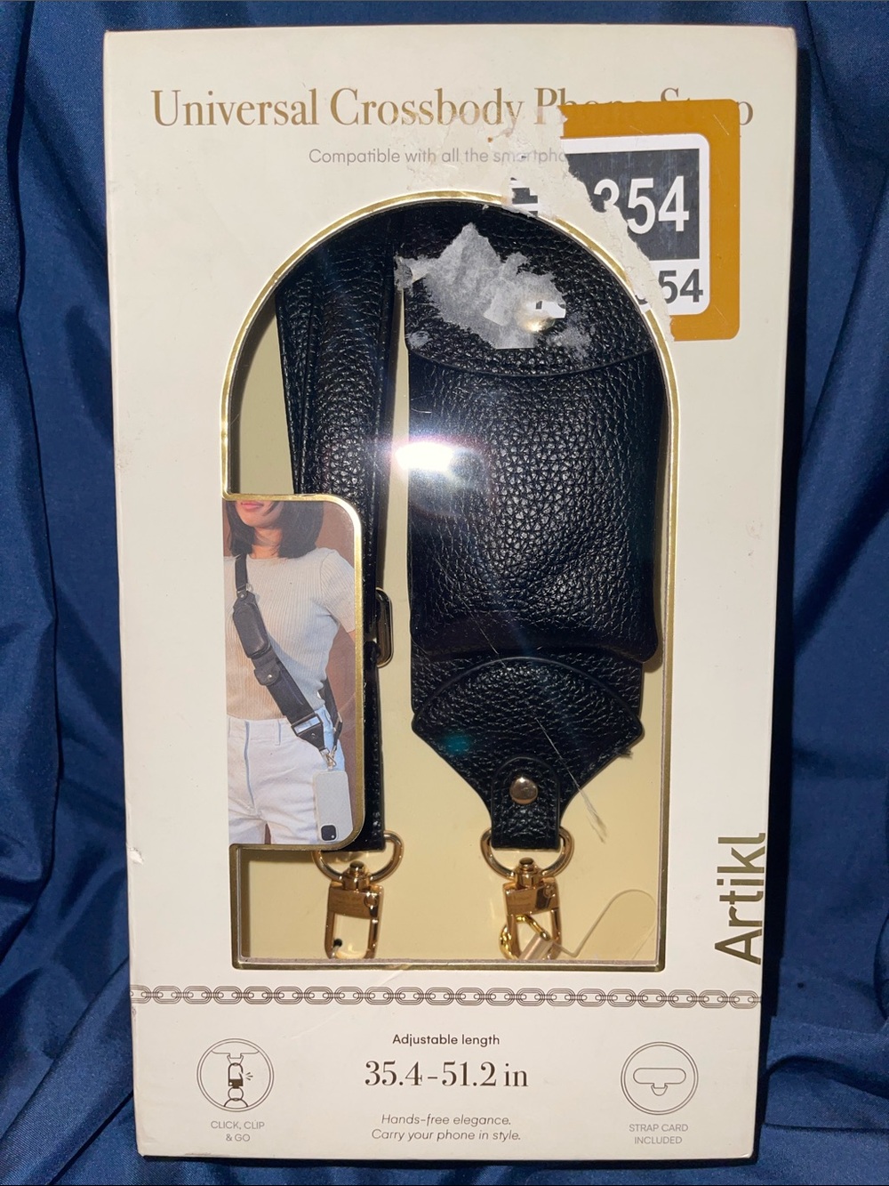 Black Universal Crossbody Phone Strap Holster